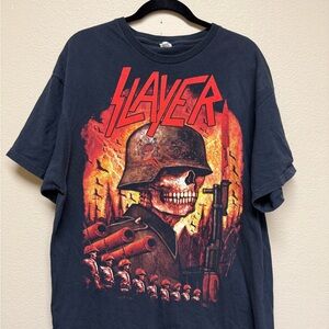 VTG SLAYER Black Graphic T-Shirt- Men’s 2XL